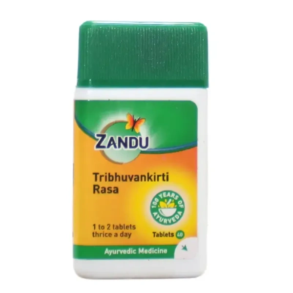 ZANDU  Tribhuvan Kirti Rasa - Zandu  - 40Tablet