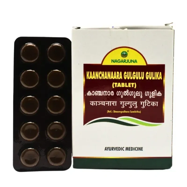 NAGARJUNA  Kaanchanaara Gulgulu Gulika Tablet - Nagarjuna - 10Tablet