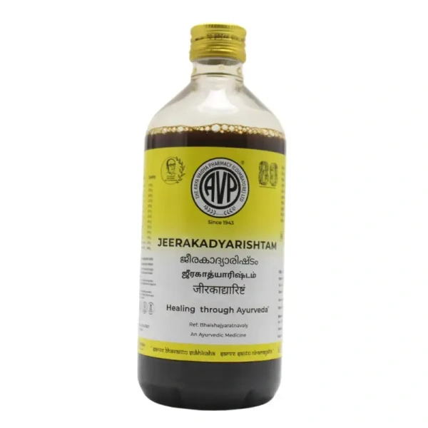 THE ARYA VAIDYA PHARMACY Jeerakadyarishtam - AVP - 450Ml