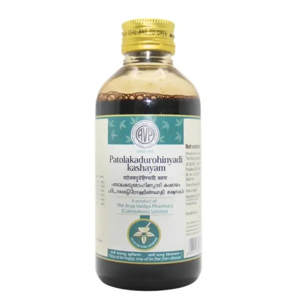 THE ARYA VAIDYA PHARMACY Patolakaturohinyadi Kashayam - AVP - 200Ml