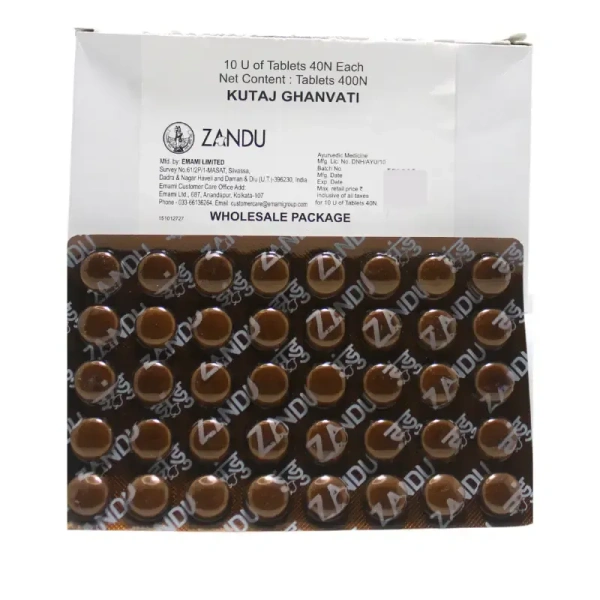 ZANDU  Kutajaghan Vati - Zandu  - 400Tablet