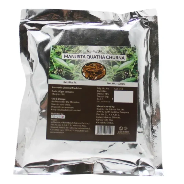 RE-VEDA Manjishtadi Quatha Churna - Revinto - 100gm