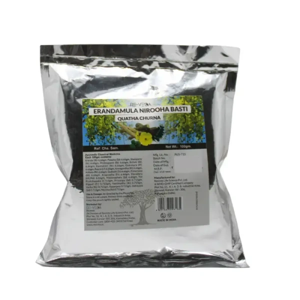 RE-VEDA Erandamula Nirooha Basti Quatha Churna - Revinto - 100gm