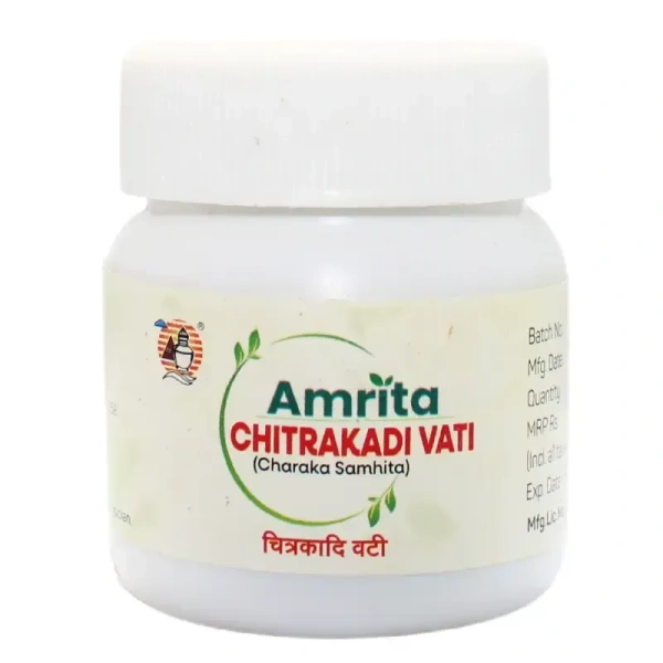 AMRITA DRUGS  Chitrakadi Vati Tablet - Amrita - 60 Tablet