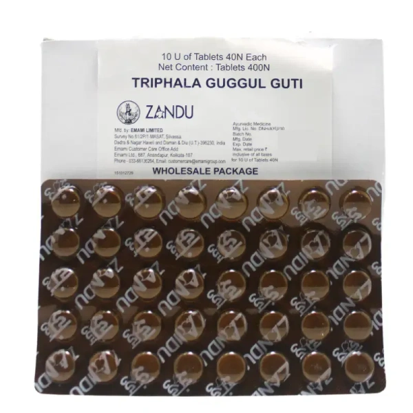 ZANDU Triphala Guggulu Guti - Zandu  - 400Tablet