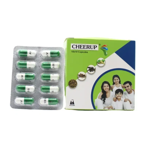 AYULABS PVT LTD Cheerup Capsule - Ayulabs - 10Capsule