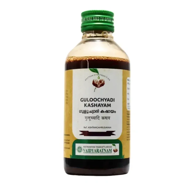 VAIDYARATHNAM Guloochyadi Kashayam - Vaidyaratnam - 200Ml