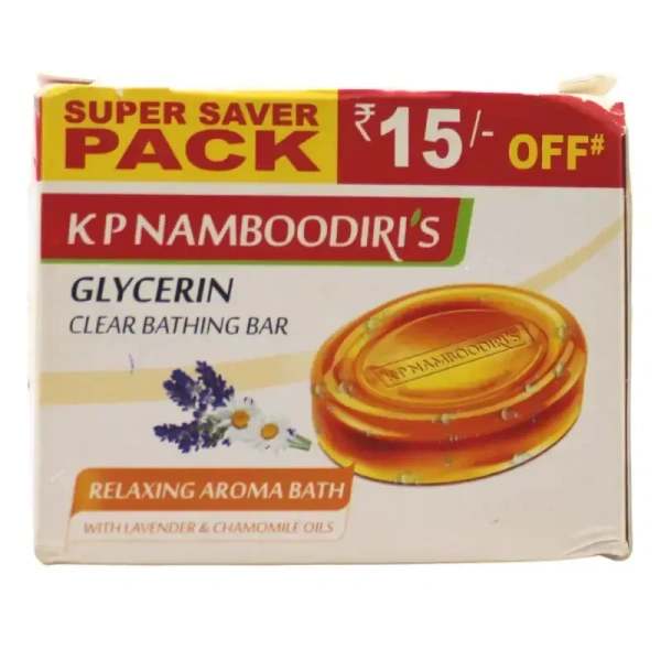 K.P.NAMBOORDIRI  Gycerin Soap Refreshing Combo K.P.Namboodiri’s - 100gm