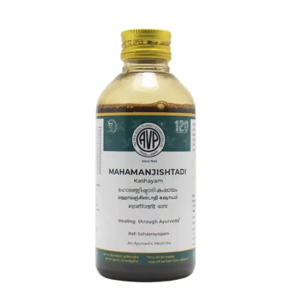 THE ARYA VAIDYA PHARMACY Maha Manjishtadi Kashayam - AVP - 200Ml