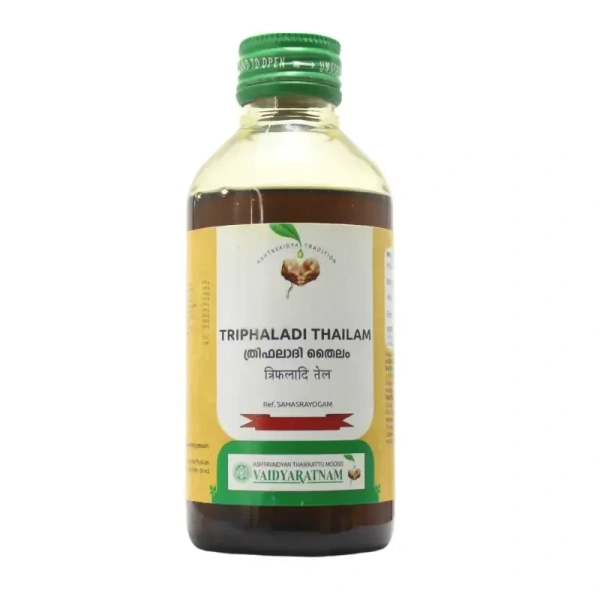 VAIDYARATHNAM Triphaladi Tail - Vaidyaratnam - 200Ml