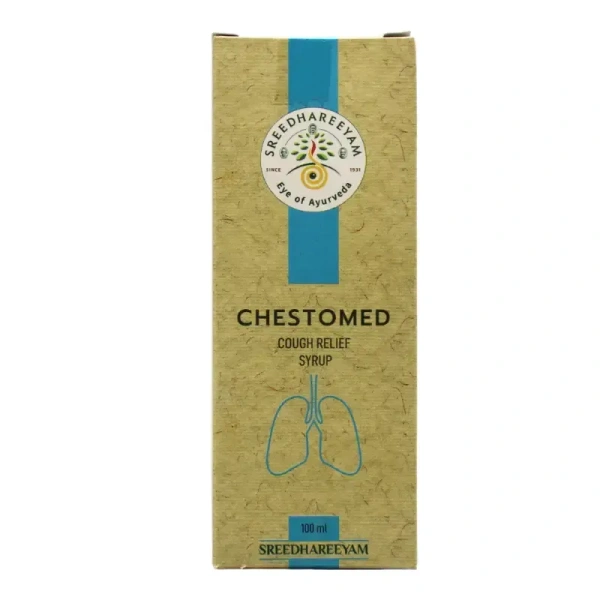SREEDHAREEYAM Chestomed Cough Relief Syrup - Sreedhareeyam - 100Ml