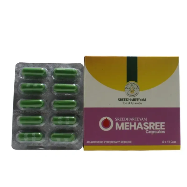 SREEDHAREEYAM Mehasree Capsules - Sreedhareeyam - 100 Capsules