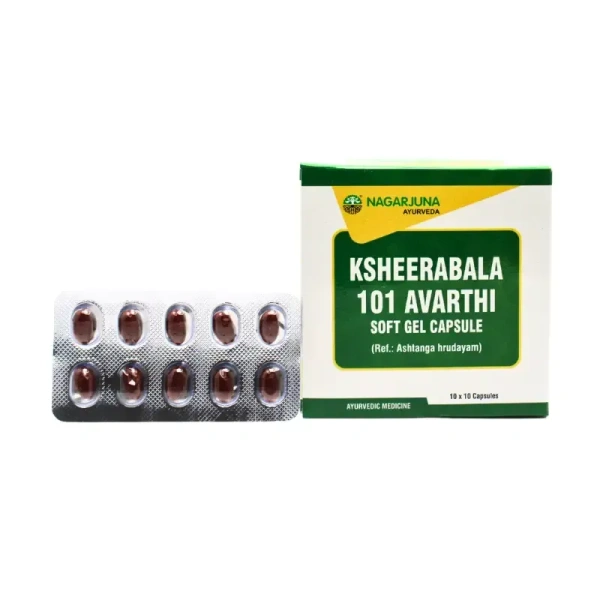 NAGARJUNA  Ksheerabala 101 Avarthi Capsule - Nagarjuna - 10Capsule