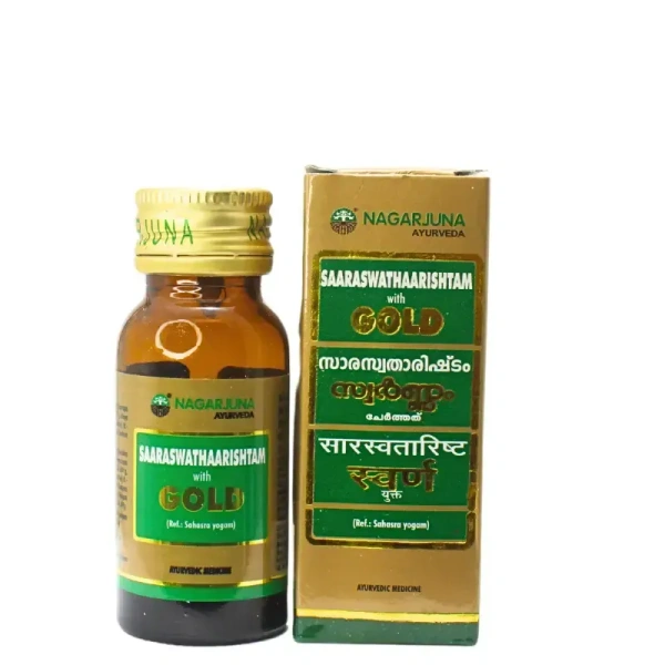 NAGARJUNA  Saraswatharishtam With Gold - Nagarjuna - 25ml