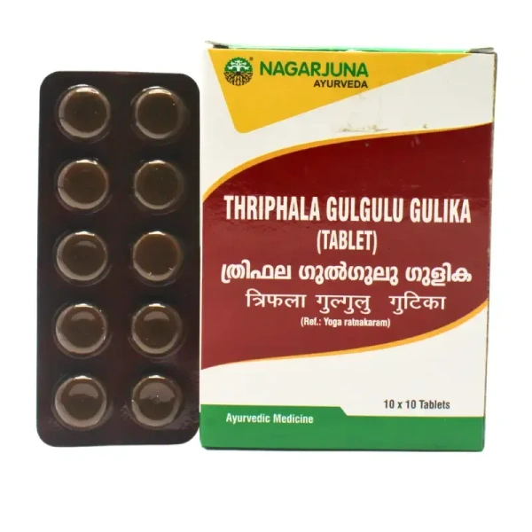 NAGARJUNA  Triphala Guggulu Tablet - Nagarjuna - 10Tablet