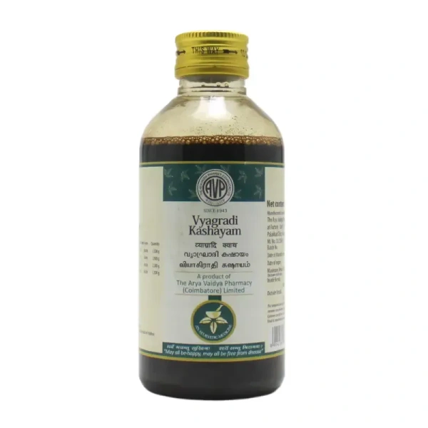 THE ARYA VAIDYA PHARMACY Vyagryadi Kashayam - AVP - 200Ml