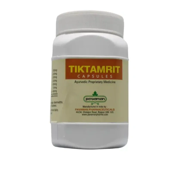 PAVAMAN Tiktamrit Capsule - Pavaman - 100 Capsules