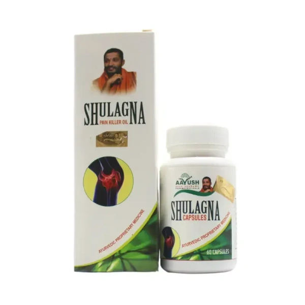 AYUR ASHRAMA PHARMACEUTICALS Shulagna Cap And Pain Oil 1Set - Ayur Ashrama - 1Set