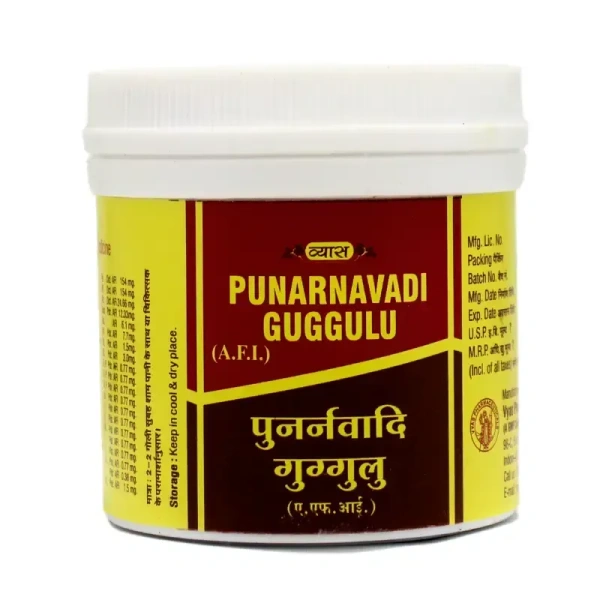 VYAS PHARMACEUTICALS Punarnavadi Guggulu - Vyas  - 50 Tablets
