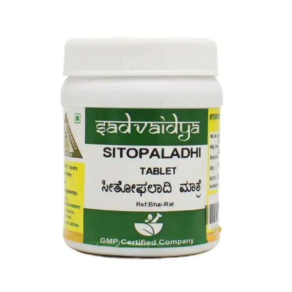 SADVAIDYASALA PRIVATE Sitopaladhi Tablet - Sadvaidya - 100 Tablets