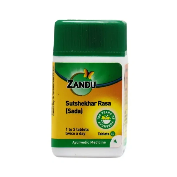 ZANDU PHARMACEUTICAL Sutshekhar Rasa (Sada) - Zandu  - 40 Tablets