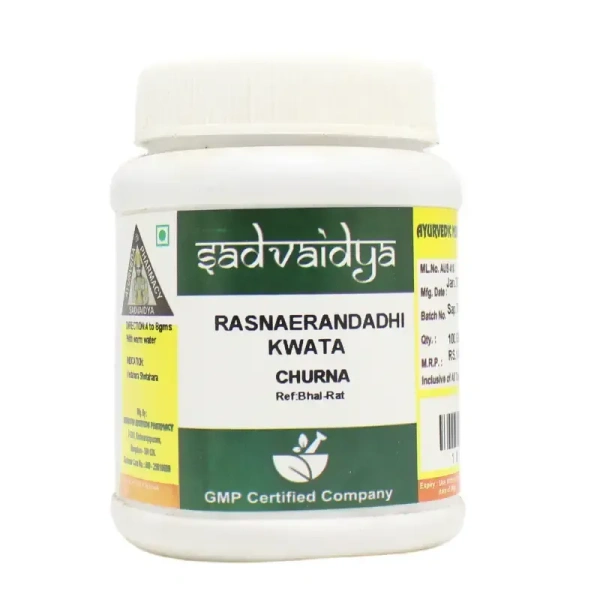 SADVAIDYASALA PRIVATE Rasnaerandadhi Kwatha Churna - Sadvaidya - 100gm