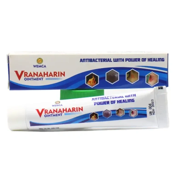 WEMCA REMEDIES Vranaharin Ointment - Wemca - 15Gm
