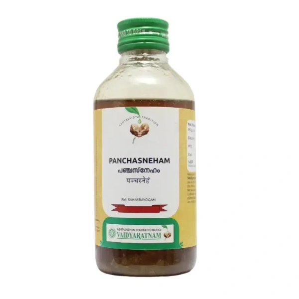 VAIDYARATHNAM Panchasneham Tail - Vaidyaratnam - 200Ml