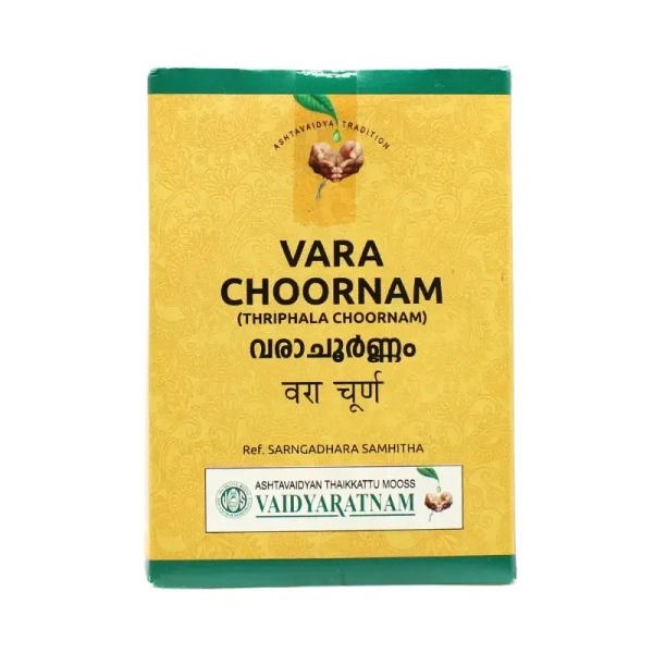 VAIDYARATHNAM Triphala (Vara) Choornam - Vaidyaratnam - 50Gm