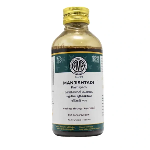 THE ARYA VAIDYA PHARMACY Manjishtadi Kashayam - AVP - 200Ml