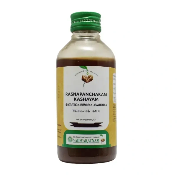 VAIDYARATHNAM Rasnapanchakam Kashayam - Vaidyaratnam - 200Ml