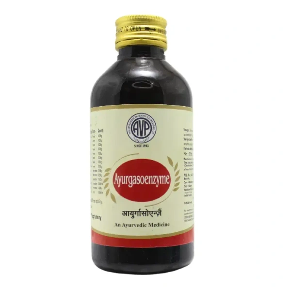 THE ARYA VAIDYA PHARMACY Ayurgasoenzyme Syrup - AVP - 225Ml