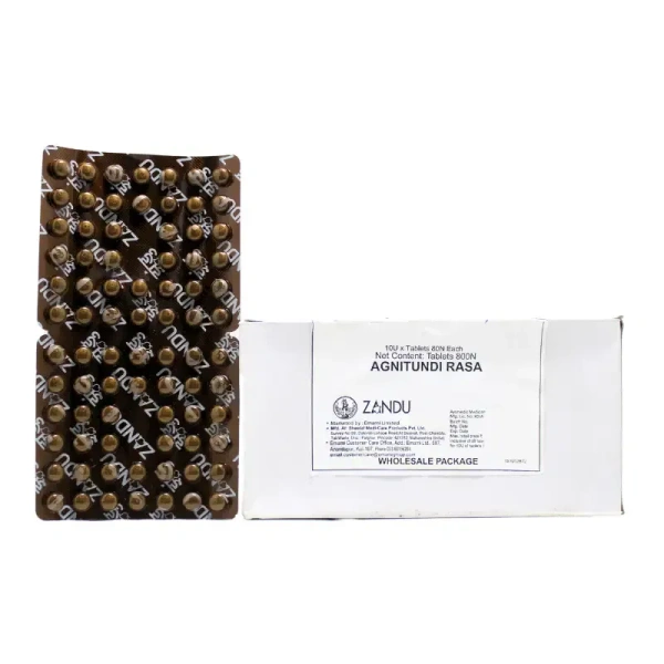ZANDU  Agnitundi Rasa - Zandu  - 800Tablet