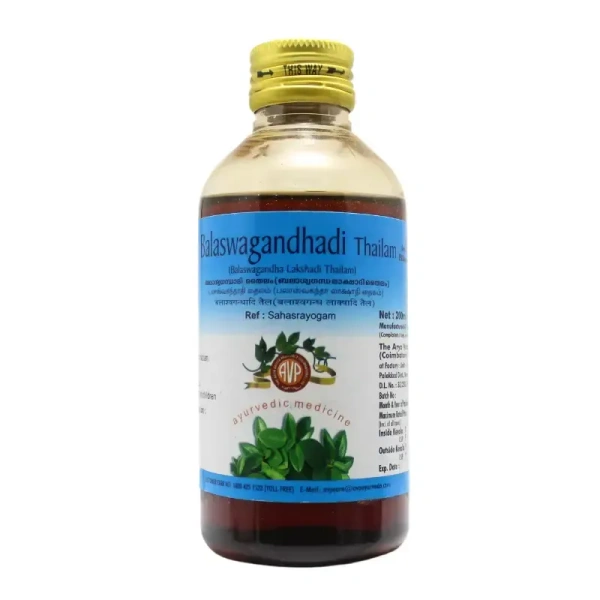 THE ARYA VAIDYA PHARMACY Balaswagandhadi Thailam - AVP - 200Ml
