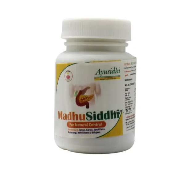 AYUSIDDHI HERBALS Madhu Siddhi Tablet - Ayusidhi - 60Tablet