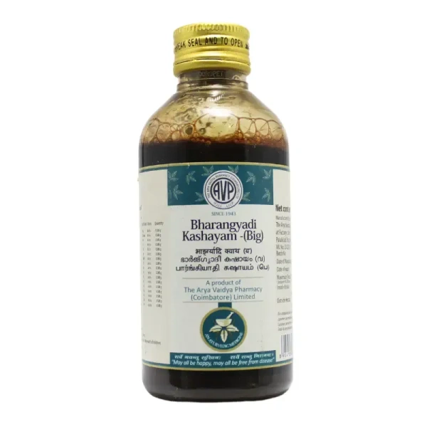 THE ARYA VAIDYA PHARMACY Bharangyadi Kashayam - AVP - 200Ml