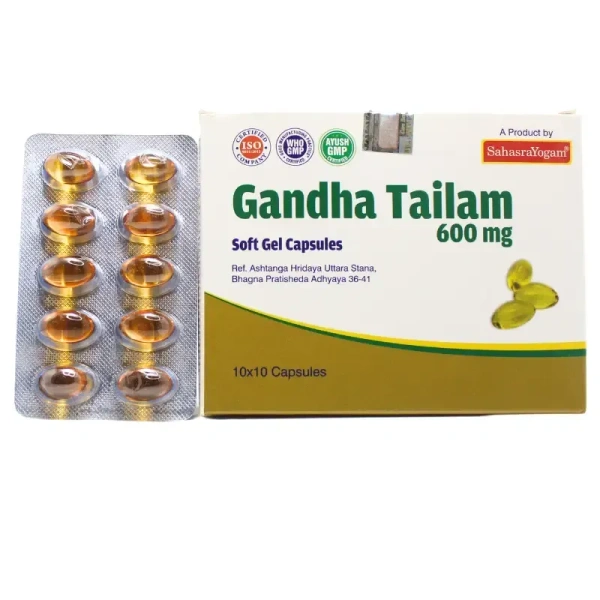 SAHASRAYOGAM Gandha Tailam  - Sahasrayogam - 100Capsule
