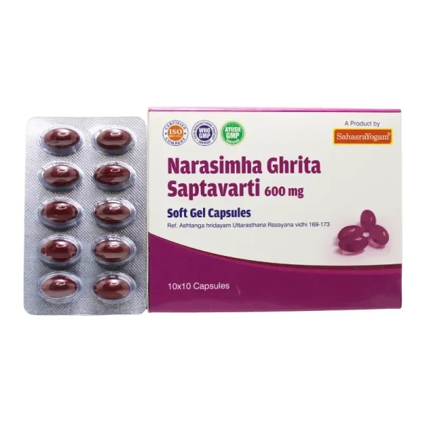 SAHASRAYOGAM Narasimha Gritham Saptavarti - Sahasra yogam - 100Capsule