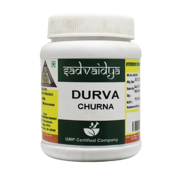SADVAIDYASALA PRIVATE Durva Churna - Sadvaidya - 100gm