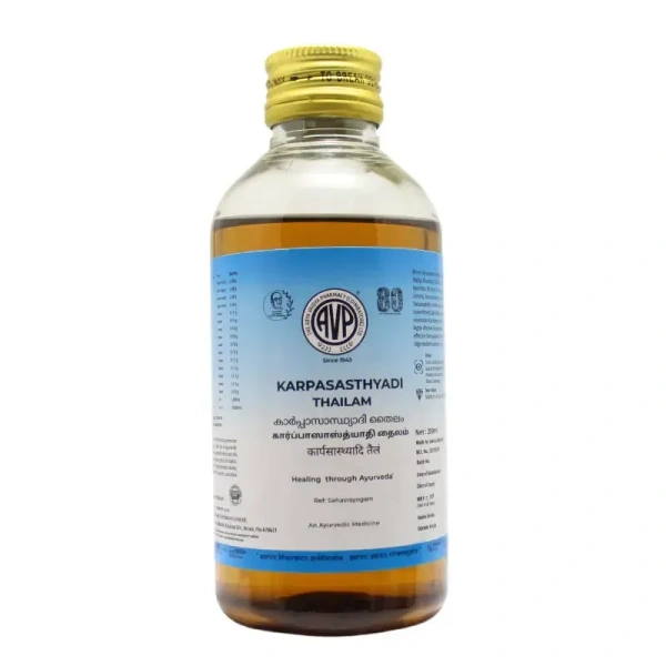 THE ARYA VAIDYA PHARMACY Karpasasthyadi Thailam -  AVP - 200Ml
