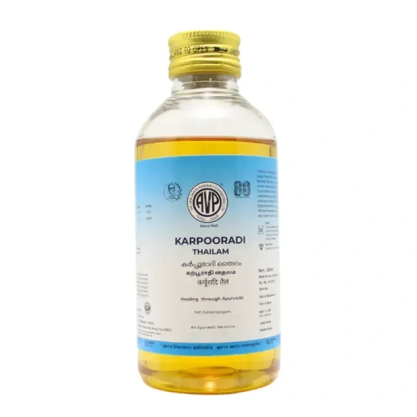 THE ARYA VAIDYA PHARMACY Karpooradi Thailam - AVP - 200Ml