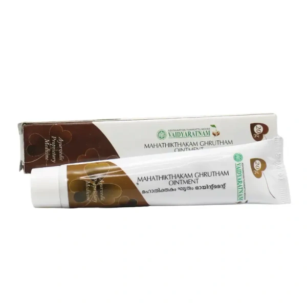 VAIDYARATHNAM Maha  Thikthakam Grutham Ointment - Vaidyaratnam - 20Gm