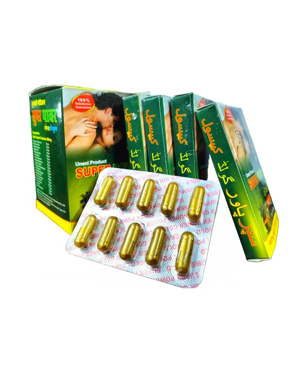 Goodluck Super Power Gold Capsule for Men-Goodluck - 10 Nos