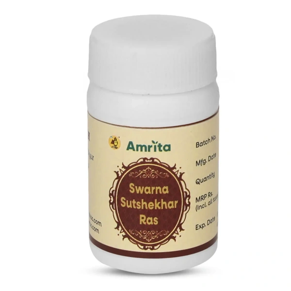 AMRITA DRUGS  Swarna Sutshekhar Ras - Amrita - 10 Tablet