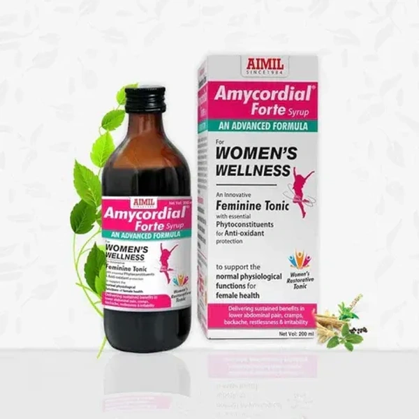 AIMIL PHARMACEUTICAL Amycordial Forte Syrup Women's Wellness - Aimil - 200Ml