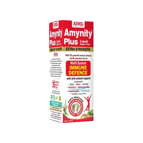 AIMIL PHARMACEUTICAL Amynity Plus Liquid Sugar Free - Aimil - 200Ml