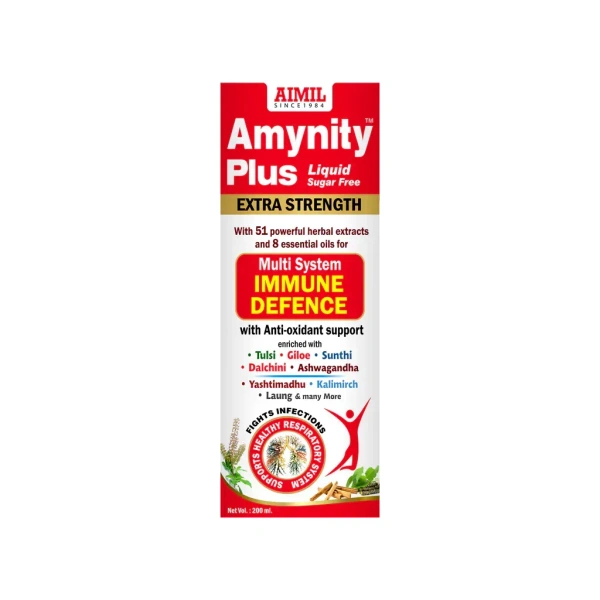 AIMIL PHARMACEUTICAL Amynity Plus Liquid Sugar Free - Aimil - 200Ml