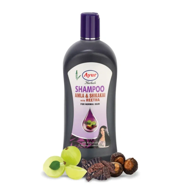 AYUR Ayur Amla Shikakai Shampoo - Ayur - 500Ml