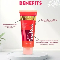 JOVEES HERBAL CARE De-Tan Face Pack With Wheat Germ & Carrot - Jovees - 100g