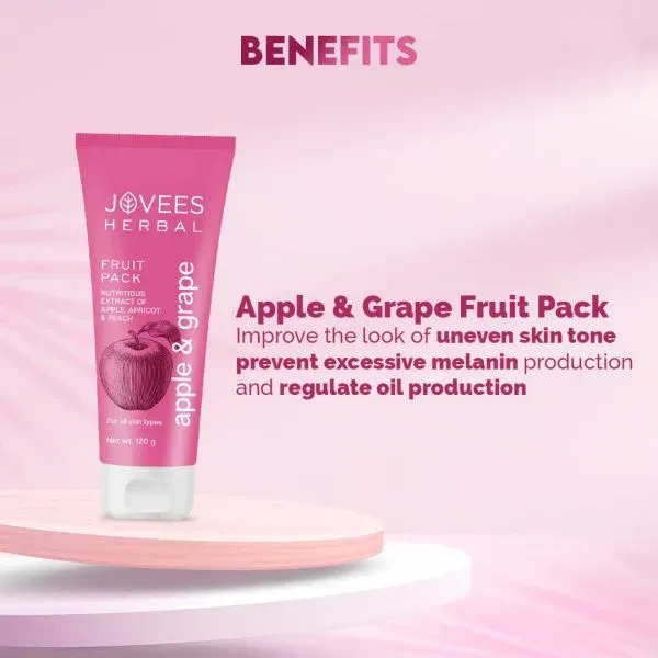 JOVEES HERBAL CARE Apple&Grape Fruit Pack - Jovees - 120g